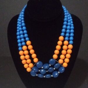 Paparazzi Bold Blue and Orange Necklace